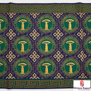 Luxury African Twill Wax Cotton Fabric Wedding Party Fashion OEM ODM Custom Textile Manufacturing Supplier - Product Image 3