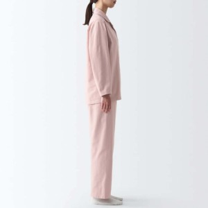 Ensemble de pyjama léger pour femmes en polyester/coton à capuche, manches longues, fermeture à cordon, poches latérales, design 2-en-1, motif uni - Product Image 3