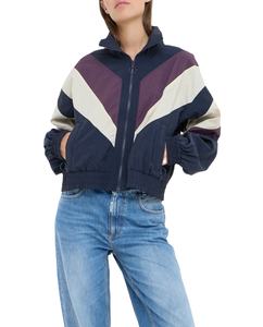 Dernière conception de haute qualité Veste coupe-vent pour femmes Couleur contrastée personnalisée Coupe-vent décontracté Vêtements de sport Veste d'hiver pour femmes - Product Image 4