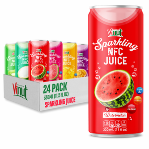 Jus de pastèque pétillant 330 ml, marque privée et échantillon gratuit, boisson gazeuse OEM ODM sous marque privée - Product Image 1