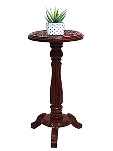 Wooden <b>Round</b> Beautiful Carving Design <b>Side</b> <b>Table</b>/Coffee <b>Table</b>/Outdoor <b>Table</b>/Living Room Furniture (Carving) - Product Image 2