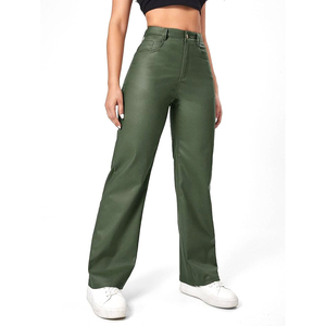 Pantalones de Cuero Tejidos a Mano para Mujer 2026, Pantalones de Cuero Genuino - Product Image 3