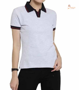 Nouvelles chemises Oxford tricotées élégantes et respirantes pour femmes, décontractées, unies, anti-plis, séchage rapide, polyester/coton 220g, manches courtes - Product Image 1