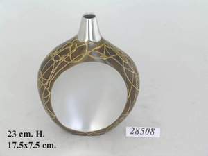 Modern Bottle Shape Iron Handmade <b>Unique</b> Home Decor Table <b>Vase</b> Floor <b>Vase</b> Hammer <b>Vase</b> Good Design Fordecor - Product Image 1