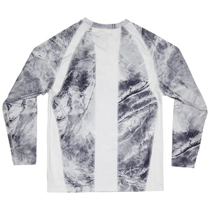 Men's Long Sleeve Hunting Shirt Blue Tie-Dye Print 100% Polyester Moisture-Wicking Summer Outdoor Top - Product Image 4