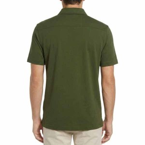 Camiseta Polo de Manga Corta para Hombre, Color Azul Marino Sólido, Poliéster, Corte Regular, Informal, Tejido Transpirable, Diseño Personalizado, Venta al Por Mayor - Product Image 6