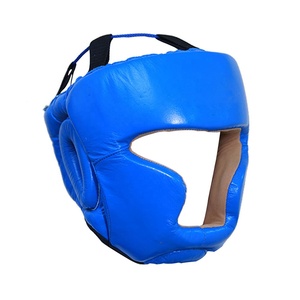 Protège-tête de boxe de haute qualité en cuir véritable protège-tête de boxe et protège-tête de karaté d'arts martiaux - Product Image 6
