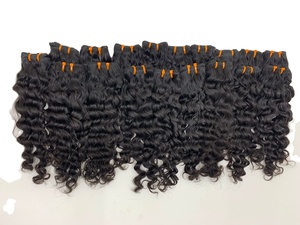 Extensiones de Cabello de Crochet con Ondas Profundas, Cabello Humano, Ondas Sueltas, Color Negro Natural, Extensiones de Cabello Humano Hechas a Máquina por HairX - Product Image 4