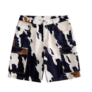 Custom Mens Distressed Ripped Sweat Shorts Black Washed Cotton Drawstrings <b>Elastic</b> <b>Waisted</b> Baggy Y2K Streetwear Loose Fit Shorts - Product Image 5