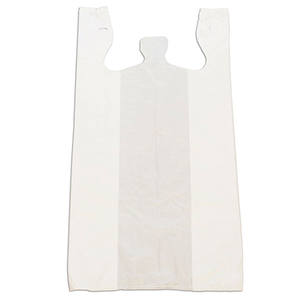 Sac multicolore écologique de haute qualité pour t-shirt Sac de supermarché en plastique avec poignée Singlet Shopper - Product Image 6