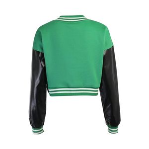 Chaqueta Varsity para Mujer, Estilo Urbano, Chaqueta Bomber con Letras, Ropa de Invierno Personalizada para Distribución al por Mayor - Product Image 3