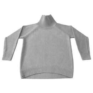 เสื้อสเวตเตอร์ถักไหมพรมสำหรับผู้หญิงฤดูหนาว ผ้าฝ้าย 100% แขนยาว สไตล์ลำลอง คอตั้ง ผลิตในบังกลาเทศ - Product Image 3