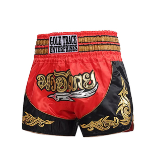 2026 New Arrival Men's Soft 100% Polyester Stretch Muay Thai Boxing Short Lightweight Sweat-Wicking Silk Satin Fighter Wholesale - Product Image 1