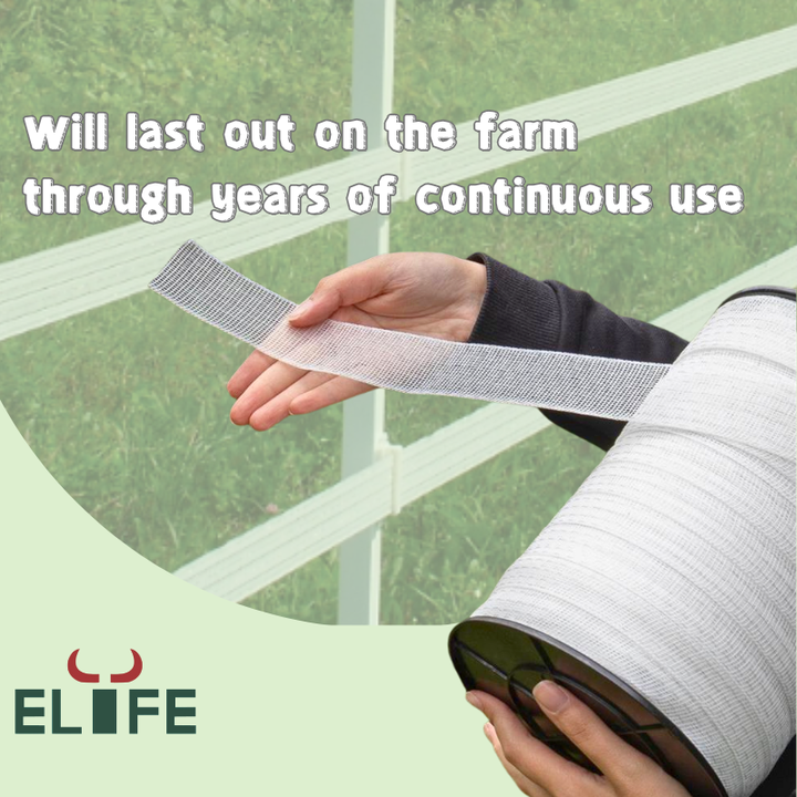 Elife Customized SS Wires Electrical Plastic Electric Fence Polytape ...