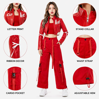 Costume de danse hip-hop jazz pour femmes Baige, style cheerleader, tenue de scène, robe de performance, tailles S-XL