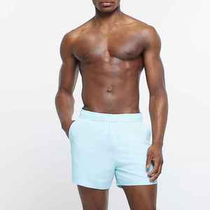 Shorts de bain décontractés pour hommes, personnalisables, en toile respirante et écologique, avec cordon de serrage, séchage rapide, en polyester, pour la plage et le fitness – Vente en gros - Product Image 1