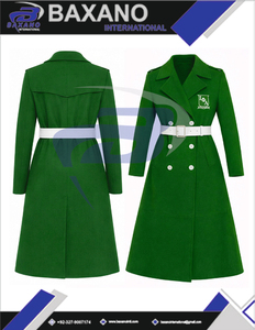 Manteau en laine de haute qualité pour femmes de la sororité Iota Phi Lambda, trench-coat long avec ceinture de la sororité IPL - Product Image 6