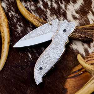 Premium Selling Custom Handmade Damascus Steel Folding Pocket Knife OEM Design <b>Back</b> Lock High Durability Pakka Wood Handle <b>Drop</b> - Product Image 4