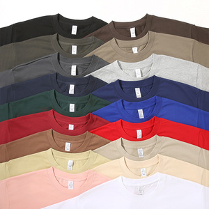 เสื้อยืดแขนสั้นผู้ชายผ้าฝ้ายแท้ 100% แบบเรียบ หนานุ่ม รับสกรีนโลโก้ - Product Image 4
