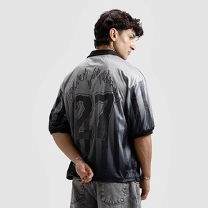 T-shirt unisexe en coton 100% de haute qualité, coupe classique, col montant, impression par sublimation, personnalisable pour logo - Product Image 2