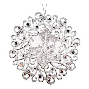 Décoration de Noël et du Nouvel An de style nouveau design, ornement unique en flocon de neige en acrylique blanc transparent - Product Image 6