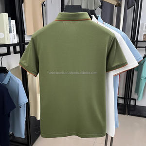 Men's Silk Zipper Polo <b>Shirt</b> Short Sleeve Mulberry T-<b>Shirt</b> Metal Zipper, Stand Collar Luxury Casual <b>Summer</b> Top Cotton&<b>Linen</b> Tee - Product Image 3