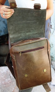 กระเป๋าเป้สะพายหลังหนังแท้วินเทจกระเป๋าเป้นักเรียนแบบลำลองสำหรับผู้หญิงเดินทางกระเป๋าเป้สะพายหลังใส่คอมพิวเตอร์สไตล์ Preppy - Product Image 6