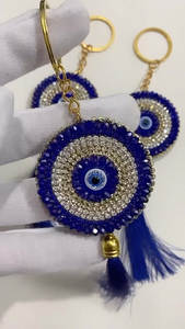 Llavero de Estilo Boho con Cuentas Bordadas, Llavero Artesanal Único con Cuentas, Llavero Decorativo con Bordado, Llavero de Lujo Hecho a Mano con Cuentas - Product Image 6