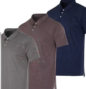 T-shirt pour homme à col classique, anti-plis, en jersey confortable, mélange de coton, manches courtes, coupe classique, personnalisable - Product Image 6