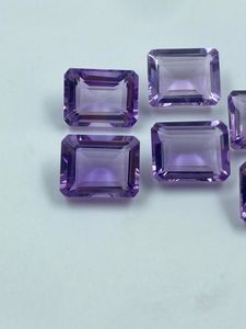 พลอยอเมทิสต์ธรรมชาติทรงบาแกตต์คุณภาพสูง 18.78 กะรัต 8x10 มม. 6 ชิ้น - Product Image 2