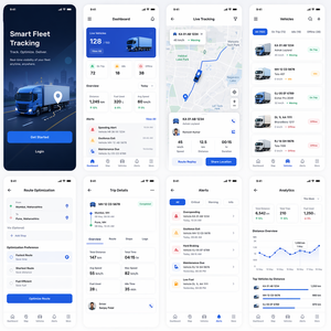 Aplicación Móvil Avanzada para el Seguimiento de Flotas con Monitoreo GPS en Tiempo Real, Optimización Inteligente de Rutas, Despacho Automatizado y Gestión de Conductores - Product Image 1