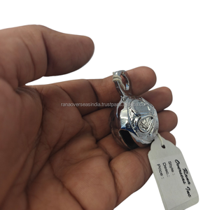 Campana Colgante de Latón con Acabado Plateado, Moderna y Ecológica, Campana de Templo para Decoración de Pared, Puerta, Hogar, Meditación, Yoga, Artículo de Regalo - Product Image 5