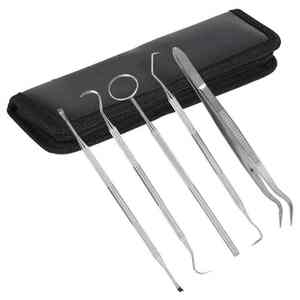 Premium Manual Reusable Dental Instruments Set with Carrying Case Professional Tools for Oral Examination By Dentavex - Product Image 3