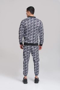 Unisex Full Length Windproof Polyester Fleece Printed Tracksuit Drawstring Closure Side Pockets Casual Paisley Pattern <b>Hooded</b> - Product Image 5
