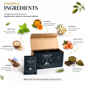 HERBACARE Friandises à Mâcher Douces pour Chiens et Chats Tous Âges Soutien Immunitaire Multivitamines Absorption Rapide Complément Herbal Biologique Sûr - Product Image 2