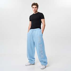 <b>Men's</b> Rhinestone Printed Sweat Pants Cotton Fleece Drawstring Waist Pants Street Style Relaxed Fit <b>Trousers</b> <b>Men</b> <b>Baggy</b> Sweatpants - Product Image 2