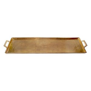 Plateau de service vintage en laiton, inspiré des designs classiques, pour un service élégant et des idées de décoration intérieure - Product Image 4