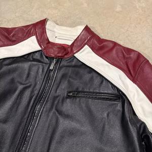 Blouson en cuir grande taille pour homme, haute qualité, nouvelle collection, coupe-vent, fermeture éclair, respirant, pour moto et course automobile - Product Image 2