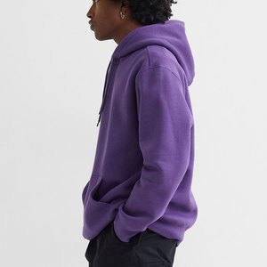 Prix d'usine – Tissu 100 % coton écologique et durable, imperméable et respirant, pour streetwear d'hiver, avec capuche et poches unies - Product Image 5