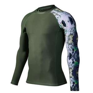 Activewear Rash Guard Compression Shirt Custom Sublimation <b>Short</b> Sleeve Quick Dry Fitness Workout Training Sportswear - Product Image 5