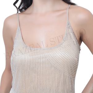 Vestido de fiesta de mujer con logotipo personalizado bordado a mano, ropa de noche moderna, colección de diseñador para mujer, venta al por mayor - Product Image 5