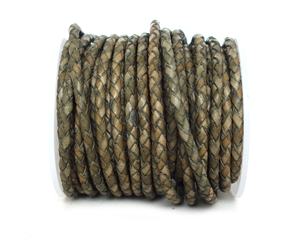 Cordon en cuir tressé rond de dernière Offre Spéciale pour la fabrication d'accessoires de bijouterie Cordons en cuir véritable Cordons en cuir tressé de 2mm - Product Image 2