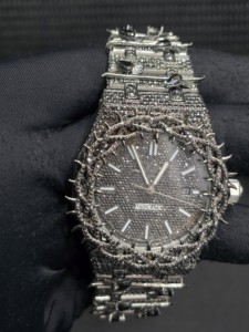 Reloj Mecánico Automático de Lujo para Hombre, Caja de Acero Inoxidable, Cristal de Zafiro, Visualización de Fecha Analógica, Esfera de 42 mm, Correa de 20 mm, Estilo Hip Hop - Product Image 4