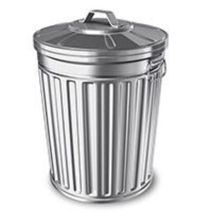 Poubelle en métal galvanisé de conception nouvelle pour la maison et le jardin, poubelles à déchets faites à la main, poubelle en métal design avec couvercle - Product Image 4