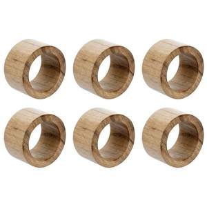 Anillos de Servilleta Redondos de Madera de Mango de Alta Calidad, Diseño Estándar, Accesorios de Decoración para Mesa a un Precio Impresionante - Product Image 5