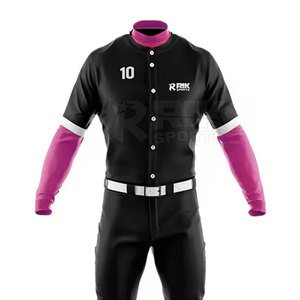Uniforme de baseball, vêtements de sport légers, tissu respirant, tenue d'équipe confortable, look élégant, uniforme de baseball - Product Image 4