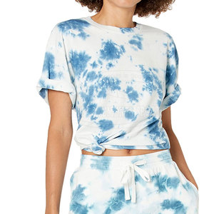 Venta al por mayor Nueva llegada Mujeres Camisetas Tie Dye Impresión Mujeres Camisetas de gran tamaño de las mujeres Camisetas - Product Image 4