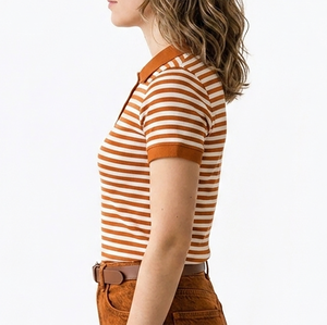 Camiseta Polo de Alta Calidad para Mujer, Estilo Moderno, para Uso en Exteriores, de Algodón, con Logotipo Personalizado - Product Image 3