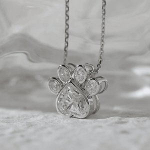 Pendentif élégant en moissanite, argent sterling 925, bijoux de créateur tendance, cadeau hip-hop étincelant pour femme - Product Image 4