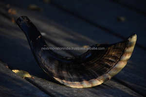 ฮอร์น kudu shofar แท้จากอิสราเอลดีไซน์แบบครึ่งขัดเงาดั้งเดิม - Product Image 4